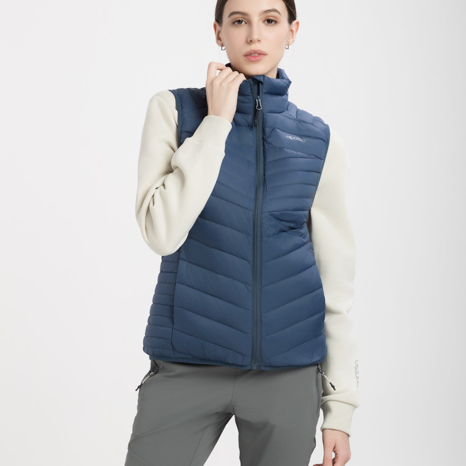 womens-stand-collar-down-vest
