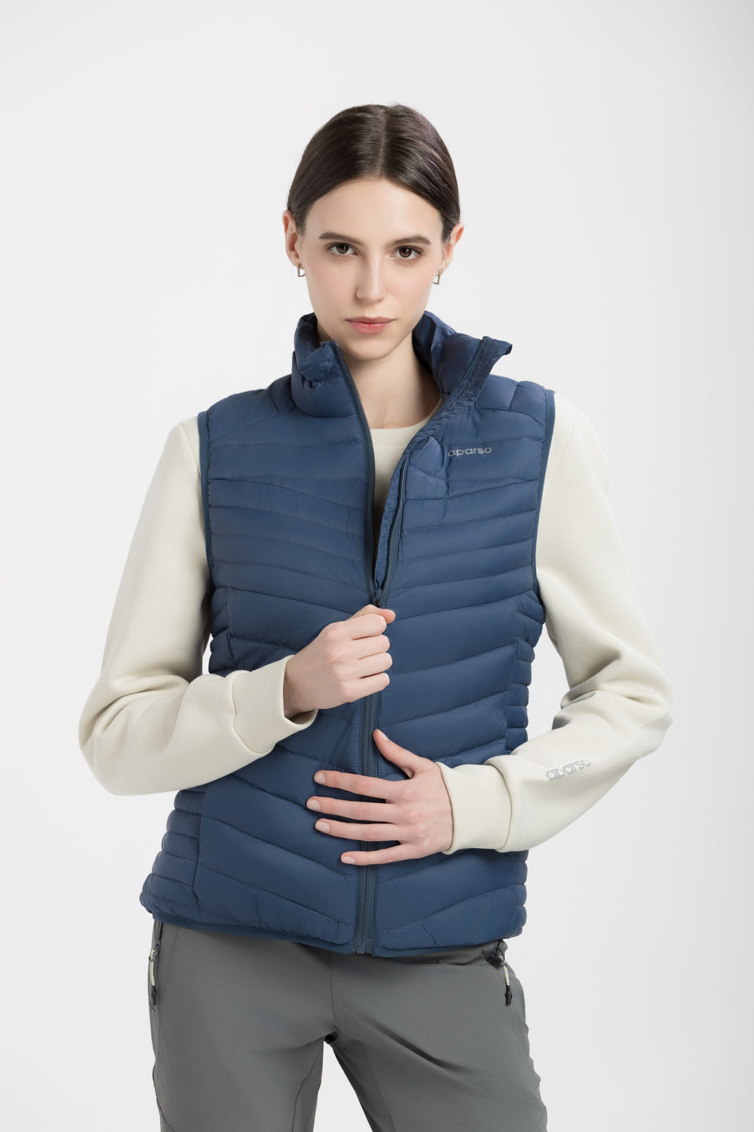 Women's Stand Collar Down Vest